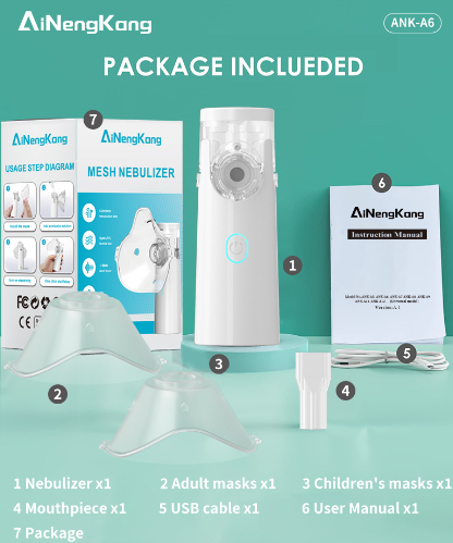 Portable Handheld Mesh Nebulizer
