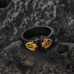 Retro Geometric Statement Ring