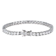 Hip Hop Single Row Zircon Tennis Chain Bracelet