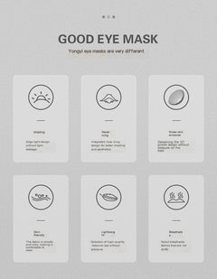 3D Natural Memory Foam Sleep Mask for Comfort