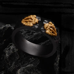 Retro Geometric Statement Ring