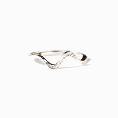Electroplated Water Wave Ring