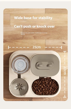 2-in-1 Automatic Pet Feeder & Water Dispenser