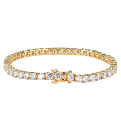 Hip Hop Single Row Zircon Tennis Chain Bracelet